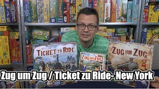 YouTube Review vom Spiel "Zug um Zug: New York" von SpieleBlog