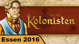 YouTube Review vom Spiel "Die Kolonisten" von Hunter & Cron - Brettspiele