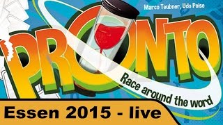 YouTube Review vom Spiel "Pronto - Race around the World" von Hunter & Cron - Brettspiele