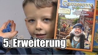 YouTube Review vom Spiel "Carcassonne: Abtei und Bürgermeister (5. Erweiterung)" von SpieleBlog