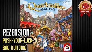 YouTube Review vom Spiel "Die Quacksalber von Quedlinburg (Kennerspiel 2018)" von Brettspielblog.net - Brettspiele im Test