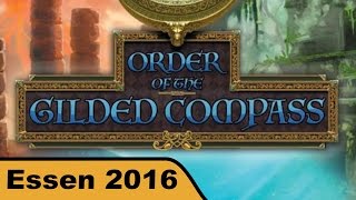 YouTube Review vom Spiel "Order of the Gilded Compass" von Hunter & Cron - Brettspiele