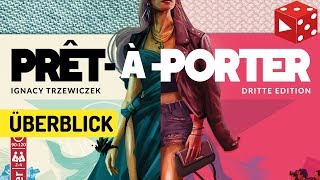 YouTube Review vom Spiel "Prêt-à-Porter" von Brettspielblog.net - Brettspiele im Test