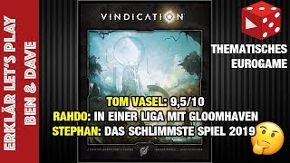 YouTube Review vom Spiel "Vindication" von Brettspielblog.net - Brettspiele im Test