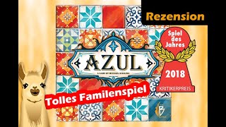 YouTube Review vom Spiel "Azul (Spiel des Jahres 2018)" von Spielama