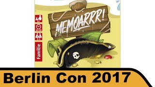 YouTube Review vom Spiel "Memoarrr! (Deutscher Kinderspielpreis 2018 Gewinner)" von Hunter & Cron - Brettspiele