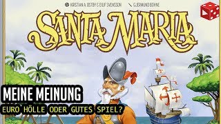 YouTube Review vom Spiel "Santa Maria" von Brettspielblog.net - Brettspiele im Test