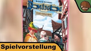 YouTube Review vom Spiel "Dominion: Die Gilden (3. Mini-Erweiterung)" von Hunter & Cron - Brettspiele