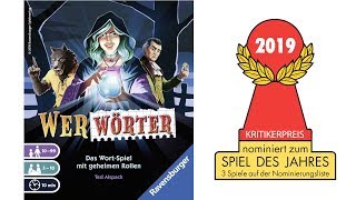 YouTube Review vom Spiel "Werwörter" von Spiel des Jahres