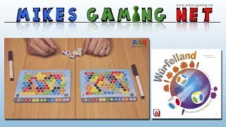 YouTube Review vom Spiel "Würfelland" von Mikes Gaming Net - Brettspiele