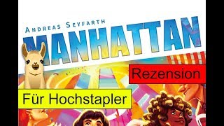 YouTube Review vom Spiel "Manhattan (Spiel des Jahres 1994)" von Spielama