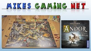 YouTube Review vom Spiel "Die Legenden von Andor: Die letzte Hoffnung (4. Erweiterung)" von Mikes Gaming Net - Brettspiele