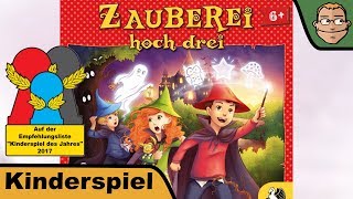 YouTube Review vom Spiel "Zauberei hoch drei" von Hunter & Cron - Brettspiele