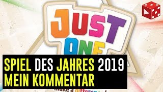 YouTube Review vom Spiel "Just One (Spiel des Jahres 2019)" von Brettspielblog.net - Brettspiele im Test