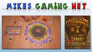 YouTube Review vom Spiel "Haus der Sonne" von Mikes Gaming Net - Brettspiele