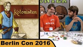 YouTube Review vom Spiel "Die Kolonisten" von Hunter & Cron - Brettspiele