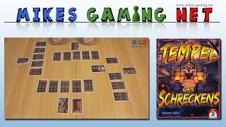 YouTube Review vom Spiel "Tempel des Schreckens" von Mikes Gaming Net - Brettspiele