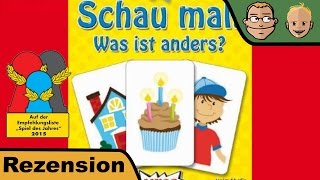 YouTube Review vom Spiel "Schau mal! Was ist anders?" von Hunter & Cron - Brettspiele