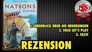 YouTube Review vom Spiel "Nations: Das Würfelspiel – Der Aufstand (Erweiterung)" von Brettspielblog.net - Brettspiele im Test